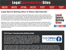 Tablet Screenshot of legalsportsbettingsites.com